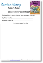 Create your own robot work sheet